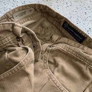 AG Adriano Goldschmied The Protege straight leg khaki corduroy pants 32 Short